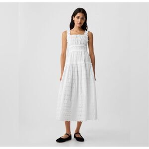 GAP x DOEN White Eyelet MIDI Dress